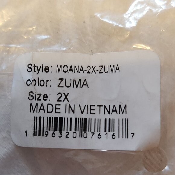 Jolyn Surf Zuma Print Moana Long Sleeved Crop Rashguard Rash Gaurd - Picture 5 of 5